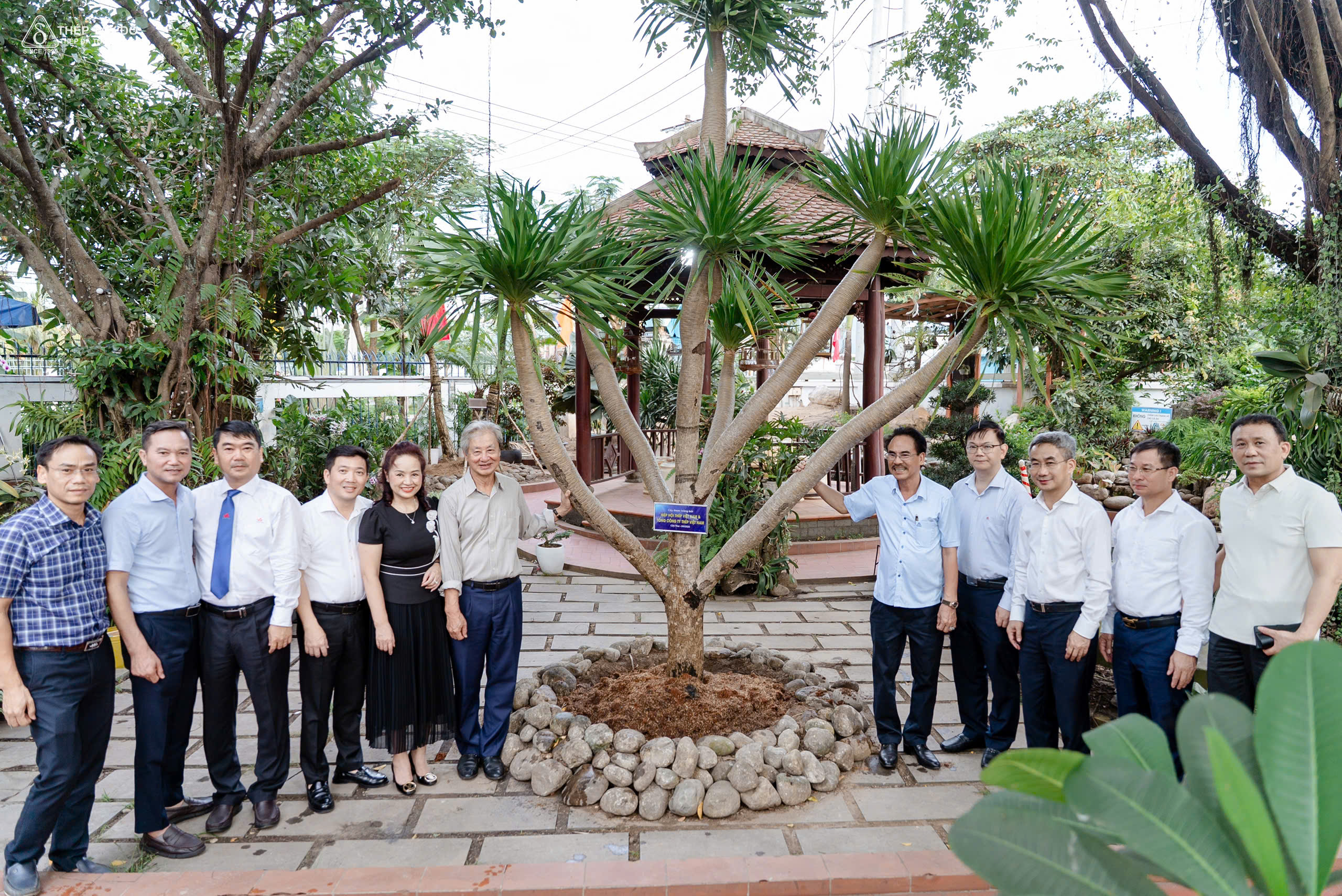 Đoàn đại biểu trồng cây xanh