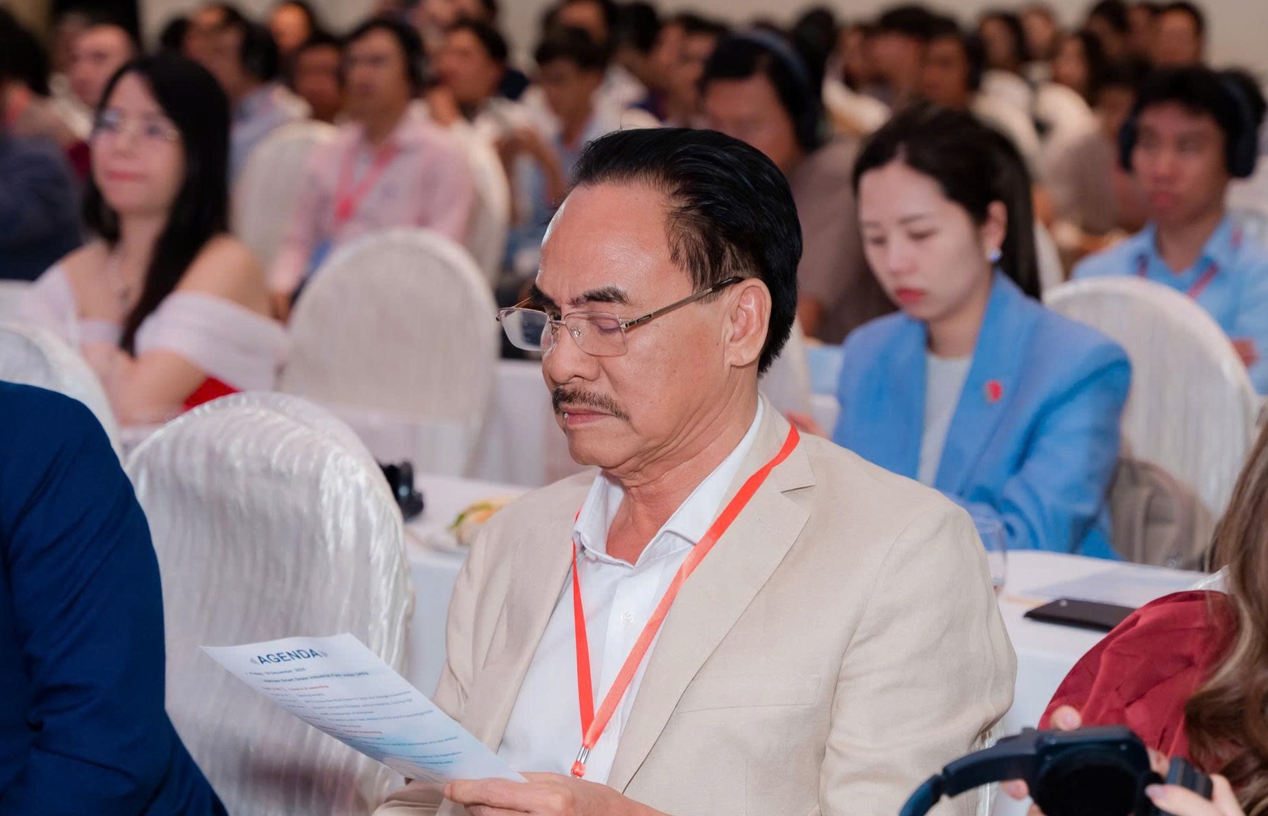 Ông Huỳnh Trung Quang tại sự kiện Huawei