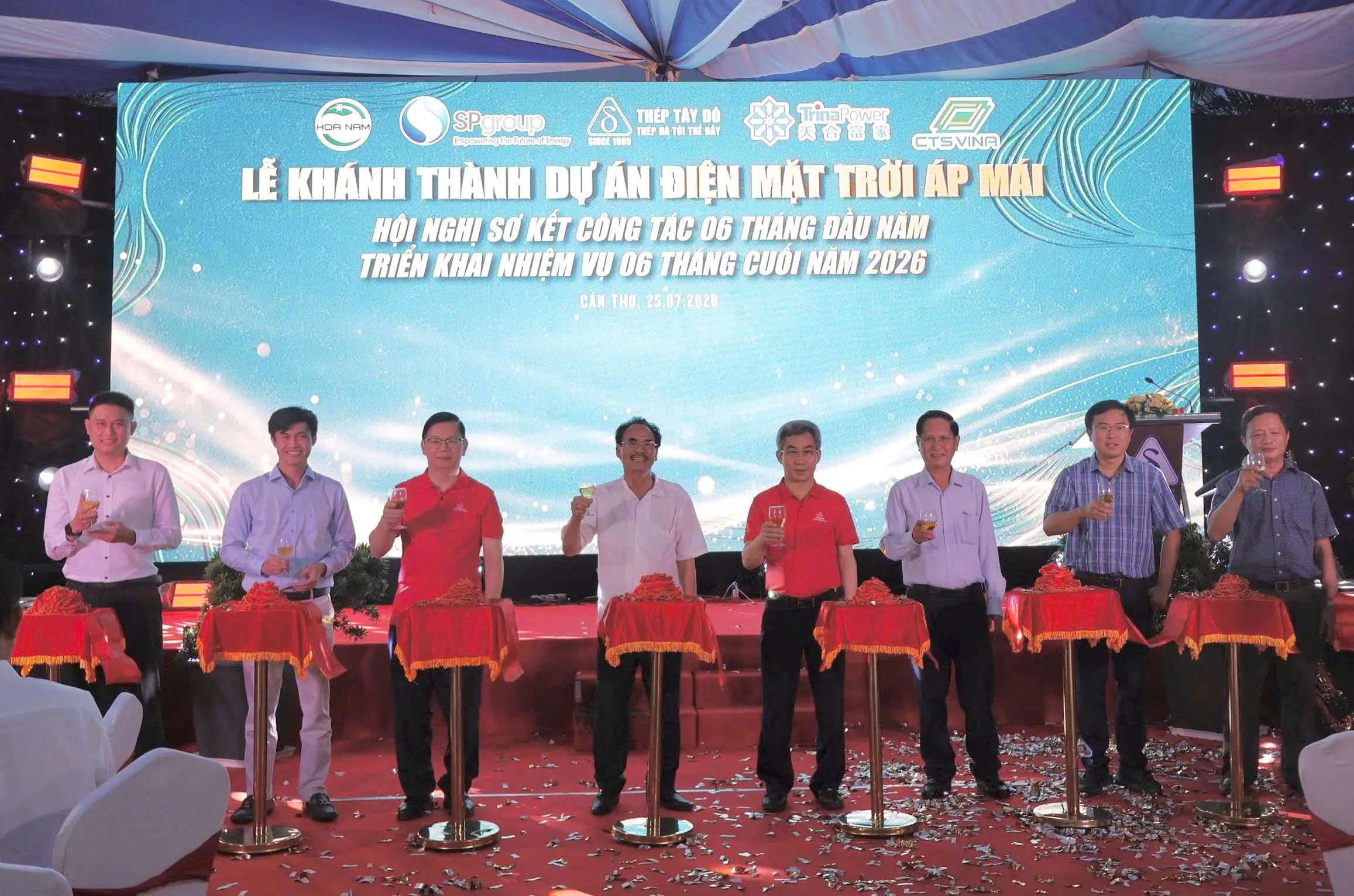 Thép Tây Đô khánh thành hệ thống điện mặt trời áp mái nhà máy thép công suất 1.8 MWp